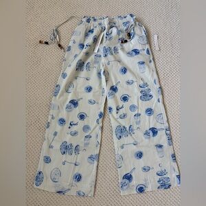 Lisa Says Gah Caviar Dreams Linen Pants
